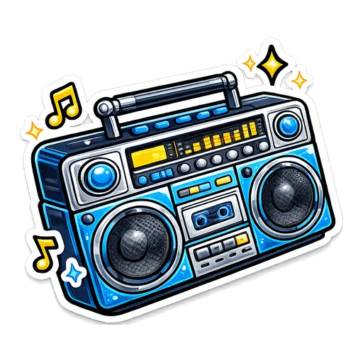 Retro boombox